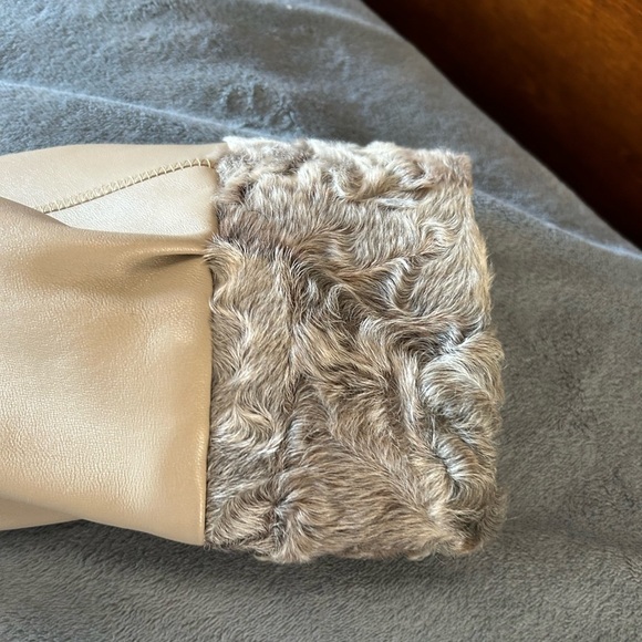 Vintage lether j-piel women’s jacket bought in Spain real fur curly lamb jacket - Picture 4 of 12